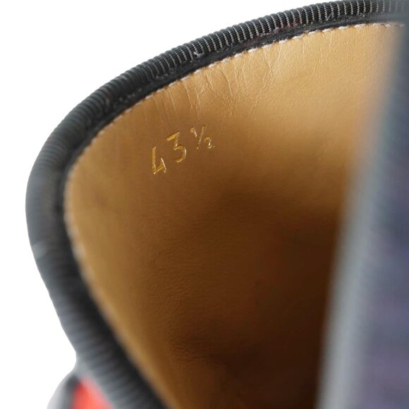 Christian Louboutin  Rossini Spike Tassel Tweed Loafer Navy Blue - Picture 12 of 12